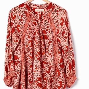 Natalie Martin Fiore Dress Red/Coral/White - Medium NWOT